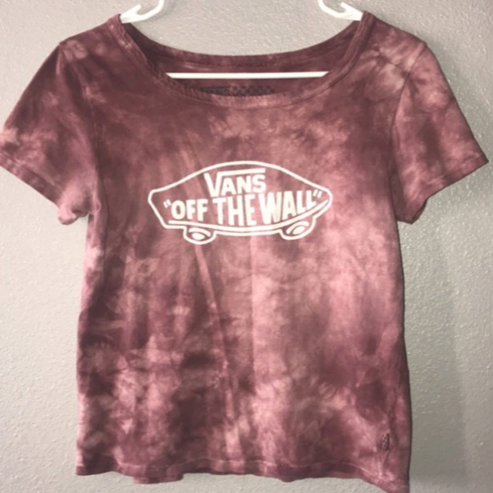 purple marble vans tee